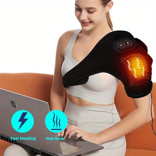 Heated shoulder brace - heated,
