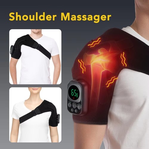 Heated shoulder brace massage - brace,