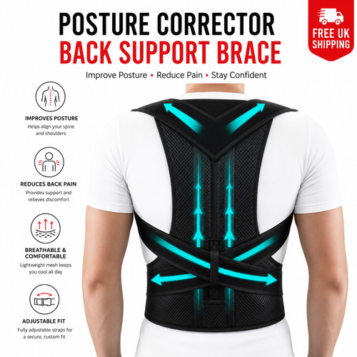 Back brace posture support - brace,